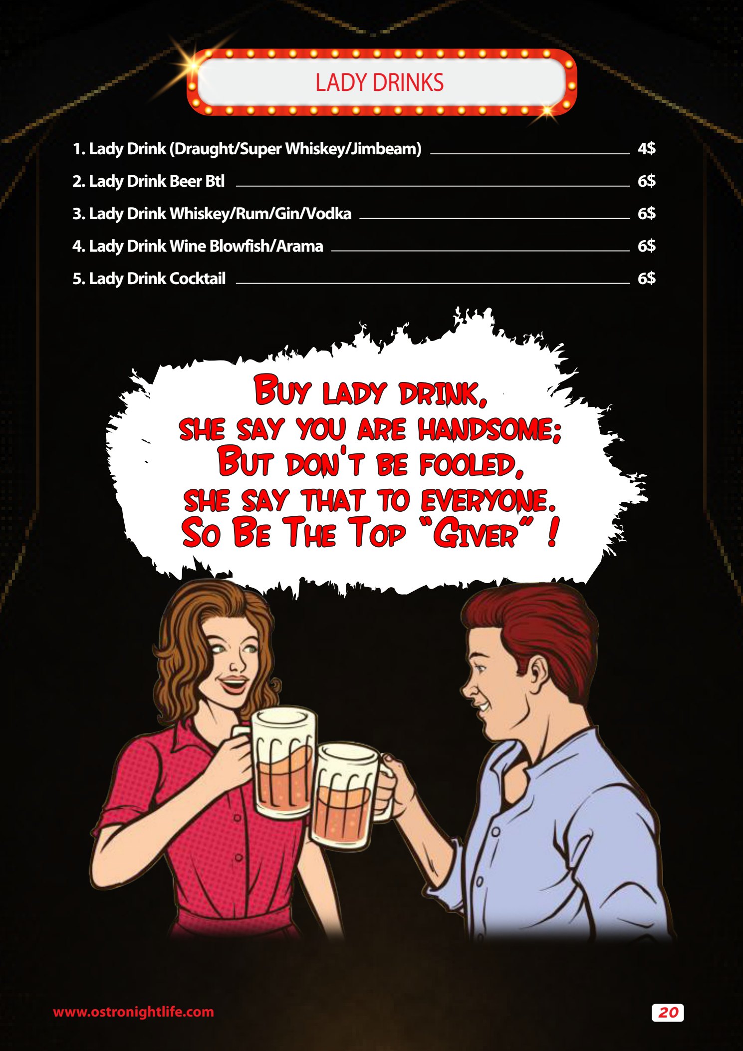 Ostex Bar 136 lady drinks